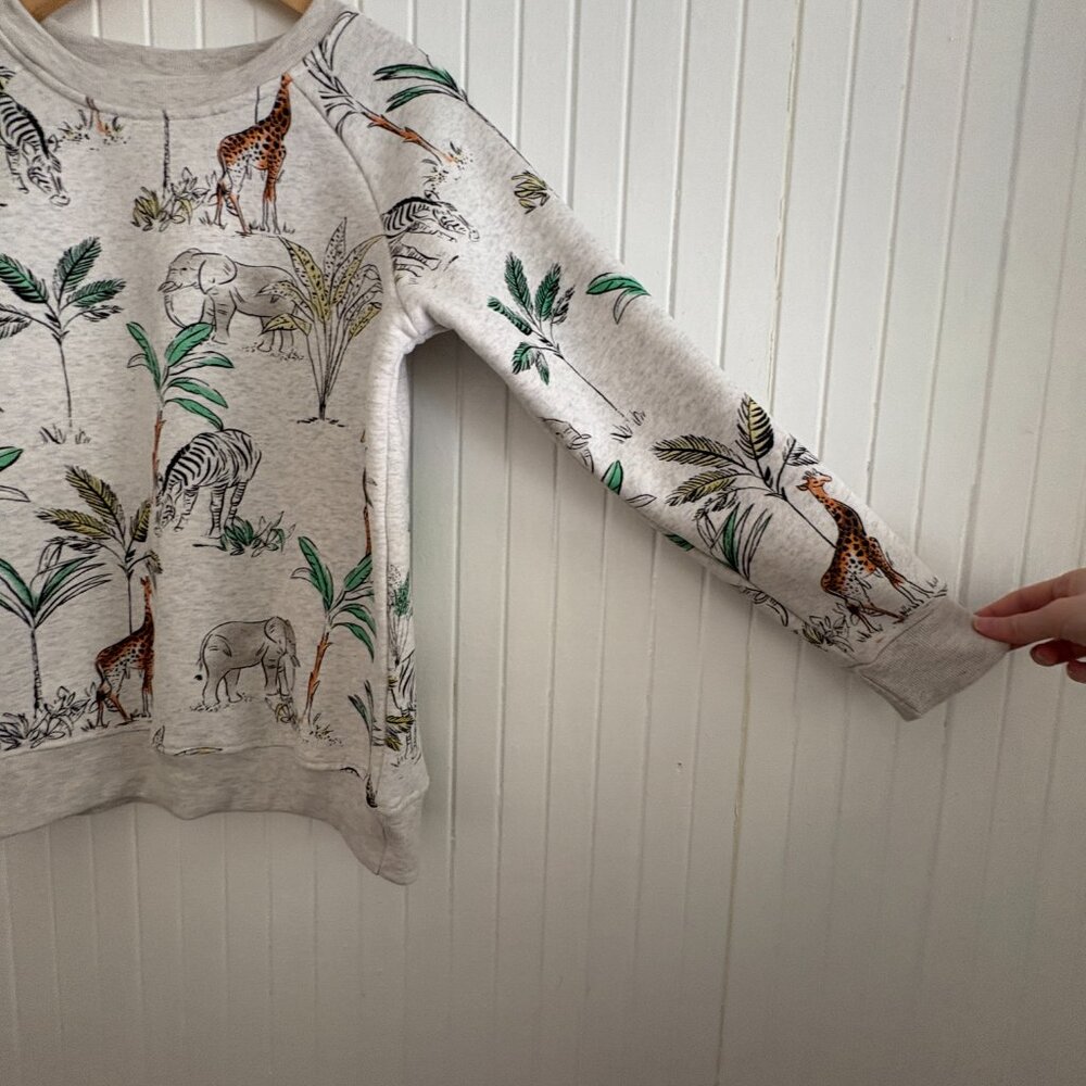 Safari Animal Print Fleece Sweatshirt LA SOUL - Picture 2 of 13
